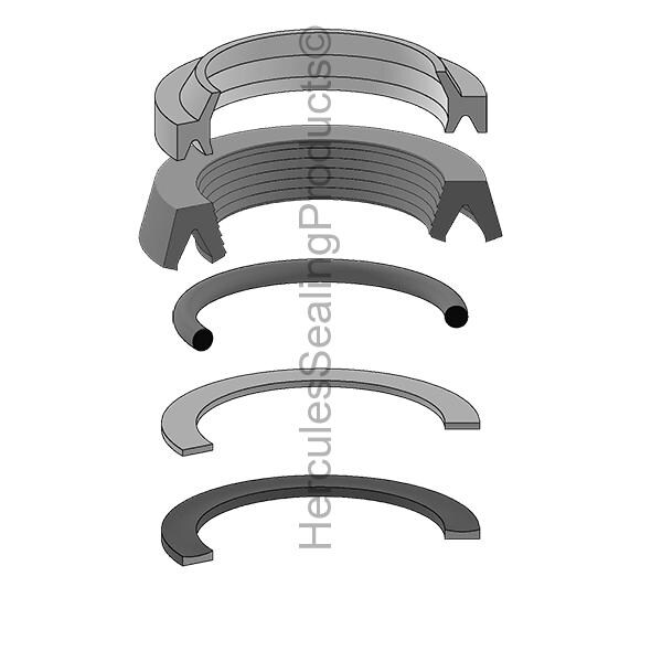 Miller - After Market Parts Hydraulic Cylinder Repair Kit- RK-I-U-1-4.000 HV2-KR600-400 - main